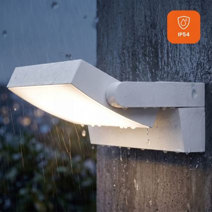 LED Prigušiva vanjska zidna svjetiljka LED/12/18/24W/230V 3000/4000/6500K IP54 bijela