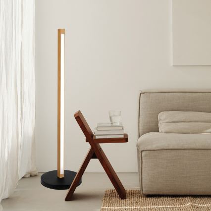 LED Stojeća lampa VERDE LED/18W/230V 3000K hrast/crna