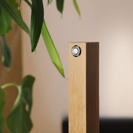 LED Stojeća lampa VERDE LED/18W/230V 3000K hrast/crna