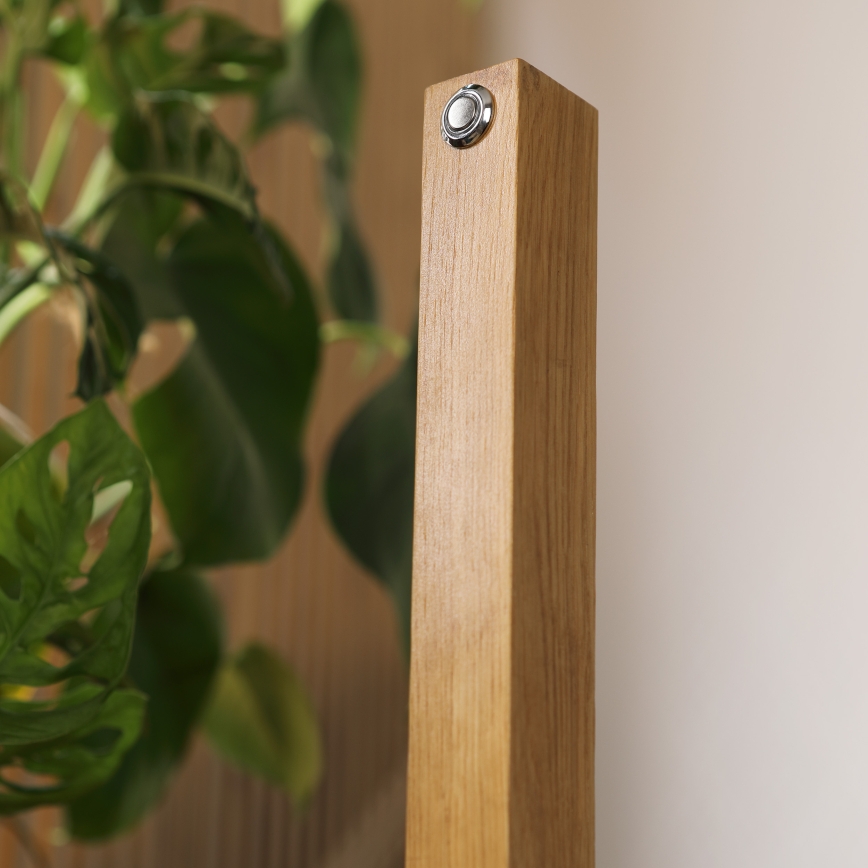 LED Stojeća lampa VERDE LED/18W/230V 3000K hrast/crna