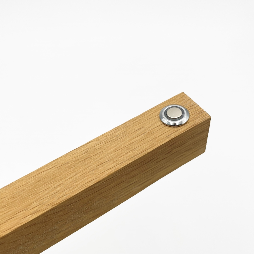 LED Stojeća lampa VERDE LED/18W/230V 3000K hrast/crna