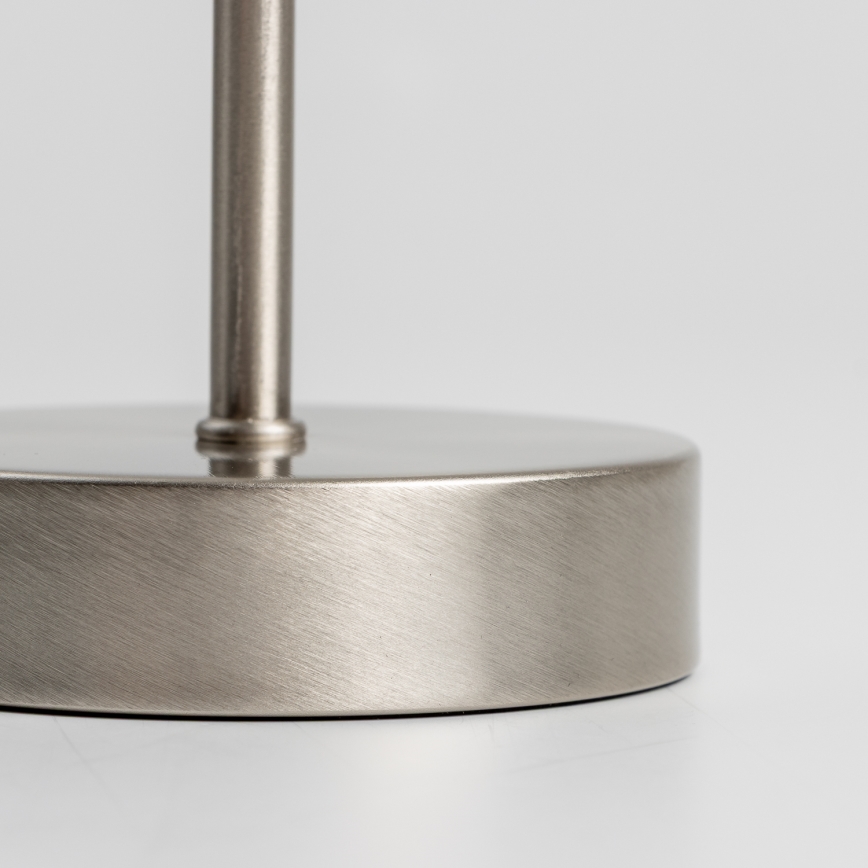 LED stolna lampa 1xE14/5W/230V siva/matni krom