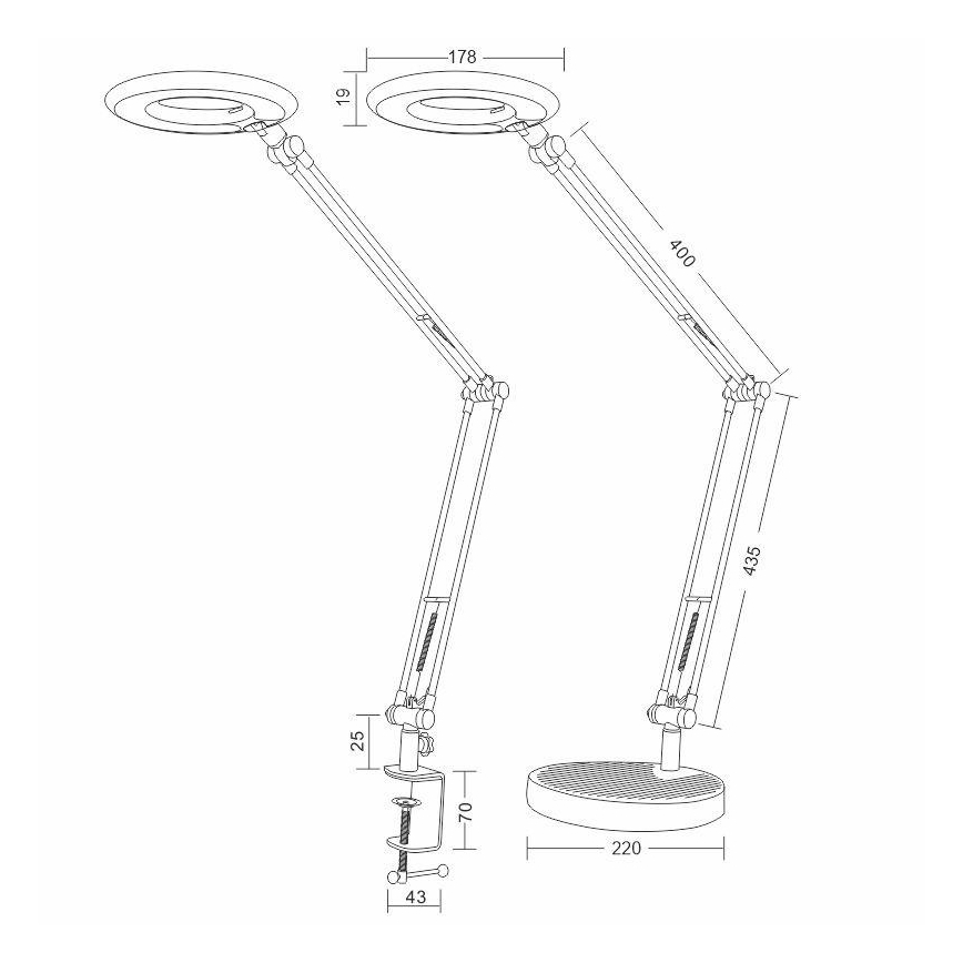 LED Stolna lampa BIANCA LED/8W/230V