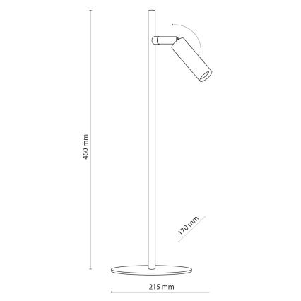 LED Stolna lampa LAGOS 1xG9/6W/230V 4000K bijela