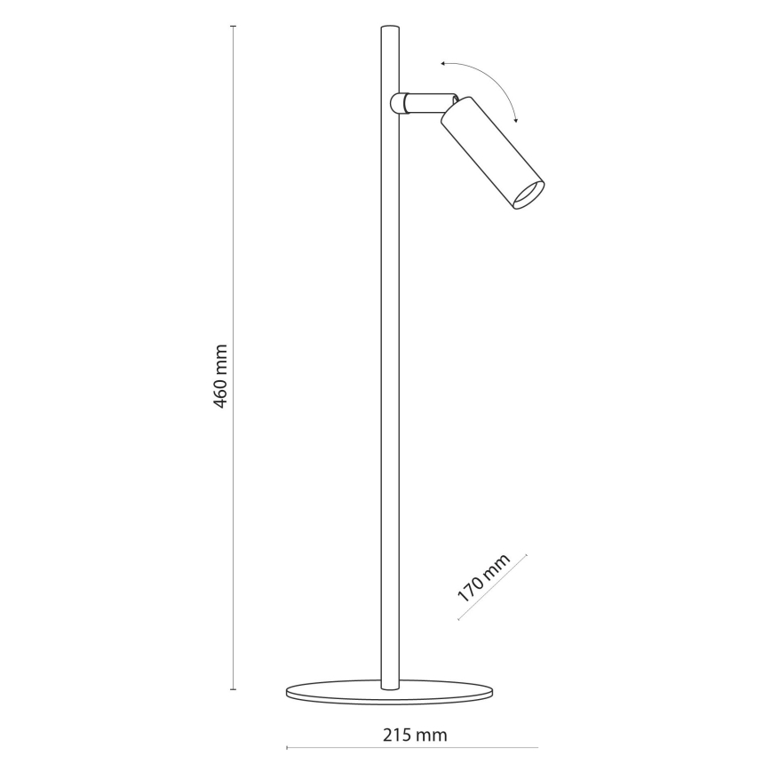LED Stolna lampa LAGOS 1xG9/6W/230V 4000K bijela