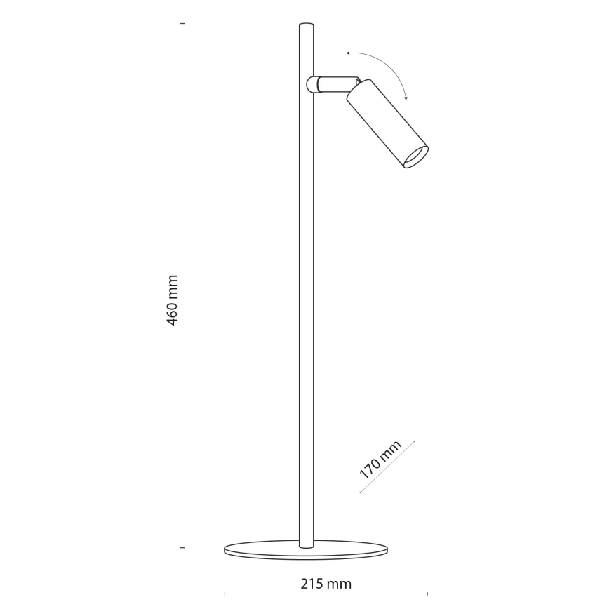 LED Stolna lampa LAGOS 1xG9/6W/230V 4000K crna