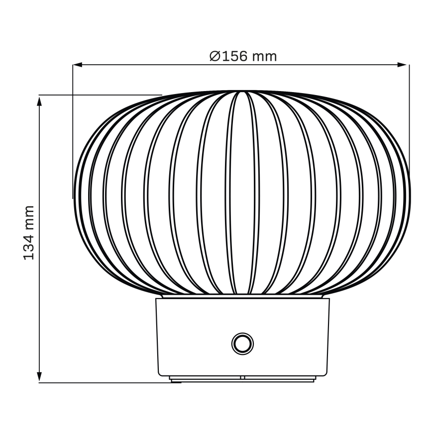 LED Dimmabilna dodirna stolna lampa LATTE LED/1,8W/5V USB 2000 mAh mat krom/bijela