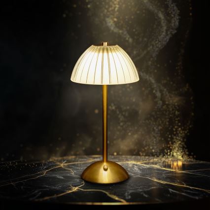 LED prigušiva punjiva stolna lampa PARIS LED/2W/5V 2700K/4000K/6500K 800 mAh zlatna