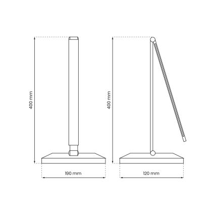 LED Stolna lampa s bežičnim punjenjem VARIO LED/5W/230V 3000-6000K bijela