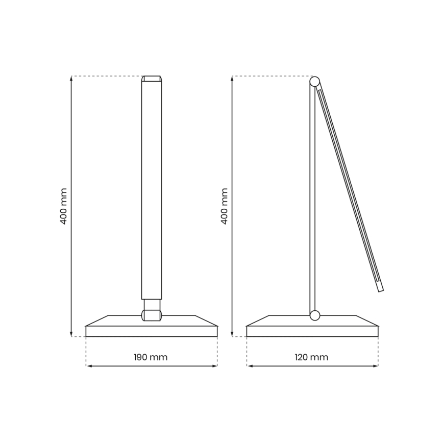 LED Stolna lampa s bežičnim punjenjem VARIO LED/5W/230V 3000-6000K crna