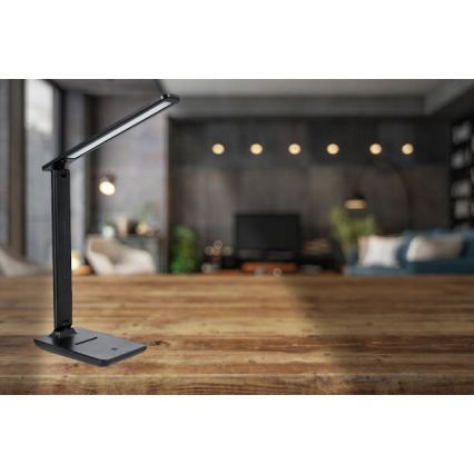 LED stolna lampa s dodirnim prigušivanjem LED/6W/230V 3000/4000/6000K crna