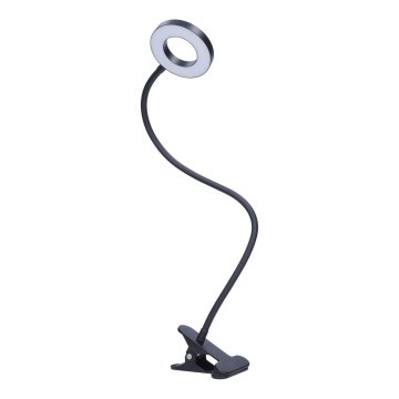 LED Stolna lampa s klipom, prigušivač, LED/8W/230V 3000/4000/5000K crna