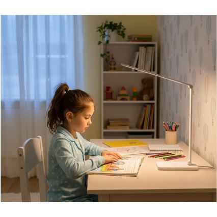 LED stolna lampa s prigušivanjem i bežičnim QI punjenjem NOBLITE Q LED/7W/230V 3000/4000/6500K bijela