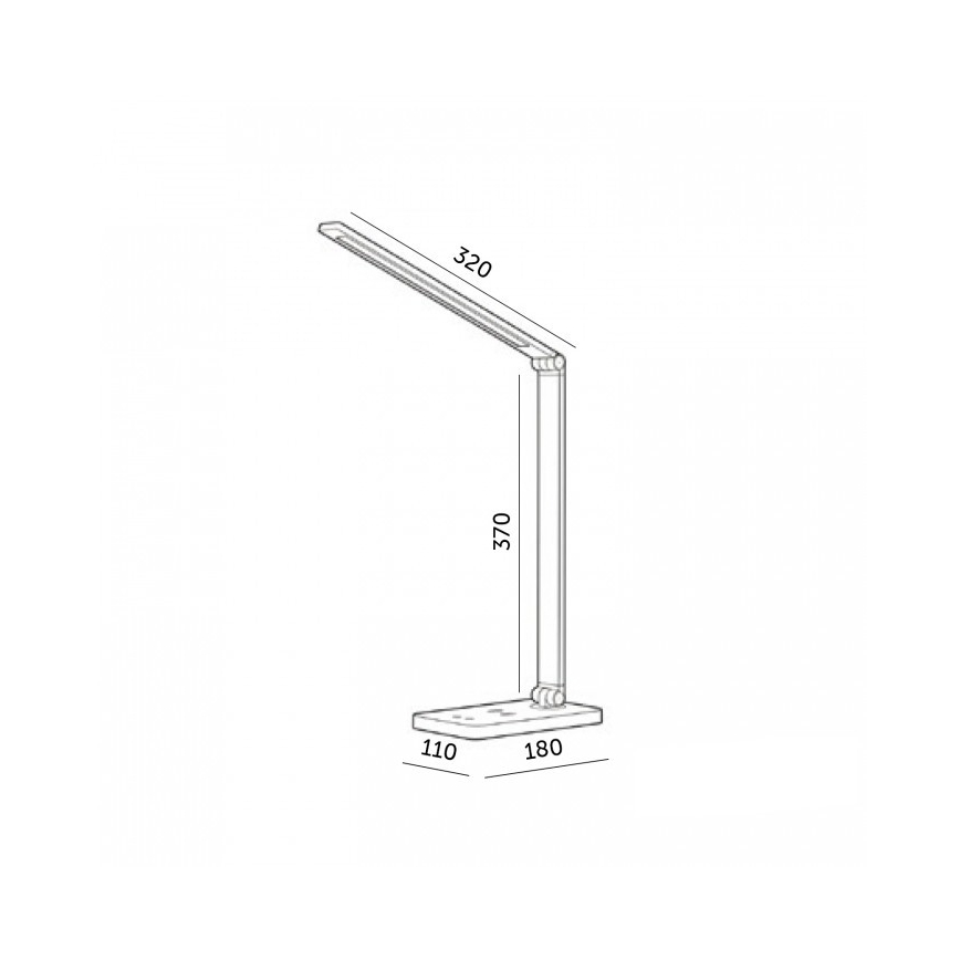LED stolna lampa s prigušivanjem i bežičnim QI punjenjem NOBLITE Q LED/7W/230V 3000/4000/6500K bijela