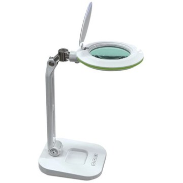 LED stolna lampa s povećalom i podesivim osvjetljenjem LED/7W/230V 6500K bijela