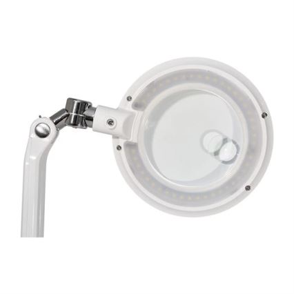 LED stolna lampa s povećalom i podesivim osvjetljenjem LED/7W/230V 6500K bijela
