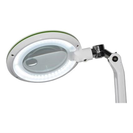 LED stolna lampa s povećalom i podesivim osvjetljenjem LED/7W/230V 6500K bijela