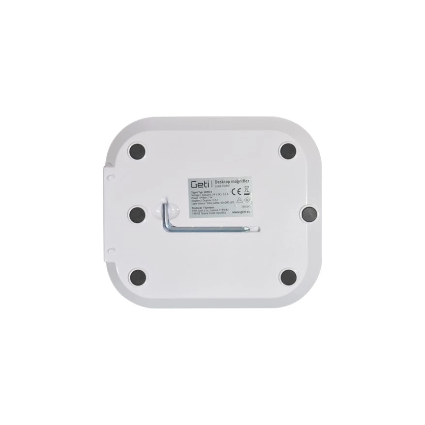 LED stolna lampa s povećalom i podesivim osvjetljenjem LED/7W/230V 6500K bijela