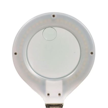 LED Stolna lampa s povećalom LED/6,5W/230V bijela