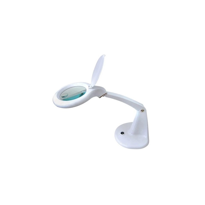 LED Stolna lampa s povećalom LED/6,5W/230V bijela