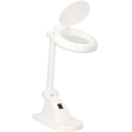 LED stolna lampa s povećalom LED/6W/230V bijela