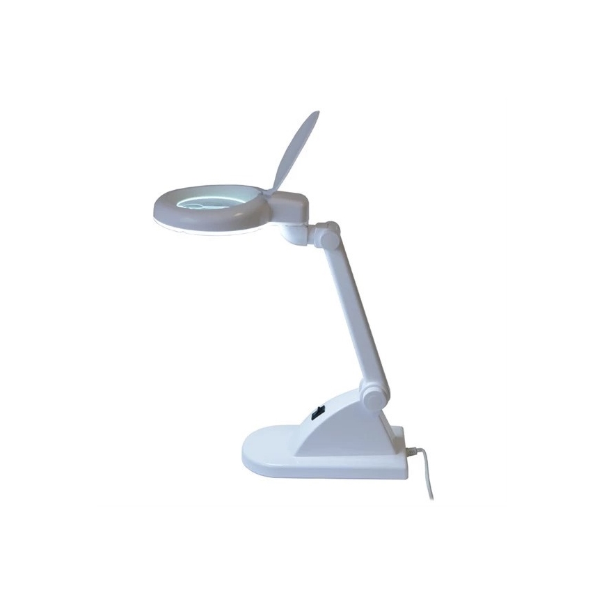 LED Stolna lampa s povećalom LED/6W/230V bijela