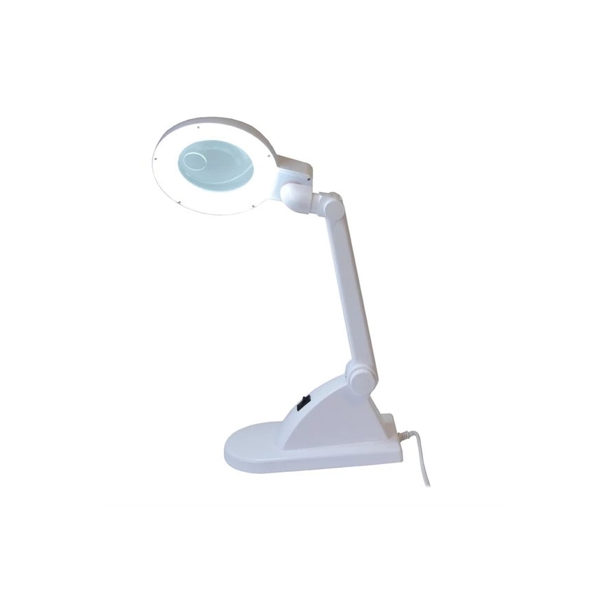 LED Stolna lampa s povećalom LED/6W/230V bijela