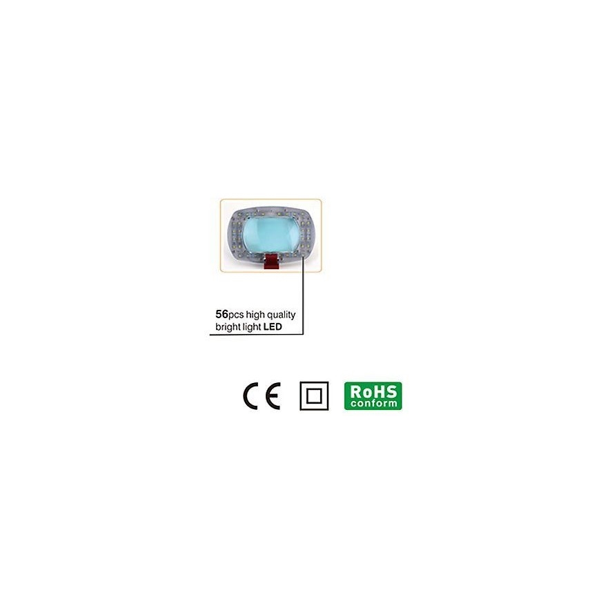 LED Stolna lampa s povećalom LED/7W/230V 6500K bijela