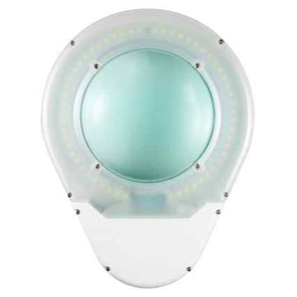 LED Stolna lampa s povećalom LED/9W/230V bijela