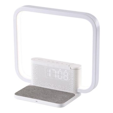 LED stolna lampa s prigušivanjem, budilicom i Qi bežičnim punjenjem LED/18W/230V bijela