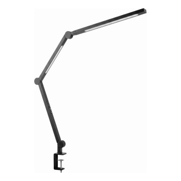 LED stolna lampa s prigušivanjem, dodirna, fleksibilna, s kopčom LED/12W/230V 3000/4000/6000K crna
