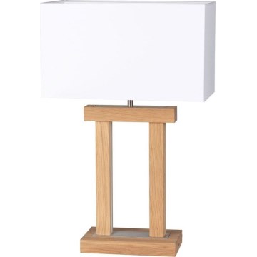 LED Stolna lampa s prigušivanjem HAKON 1xE27/40W+2xLED/7,5W/230V 55 cm hrast