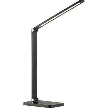 LED stolna lampa s prigušivanjem i bežičnim QI punjenjem NOBLITE Q LED/7W/230V 3000/4000/6500K crna