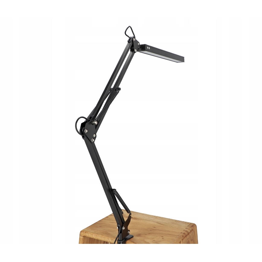 LED stolna svjetiljka s prigušivanjem na dodir, fleksibilna, sa stezaljkom LED/10W/5/230V 3000/4000/6000K crna