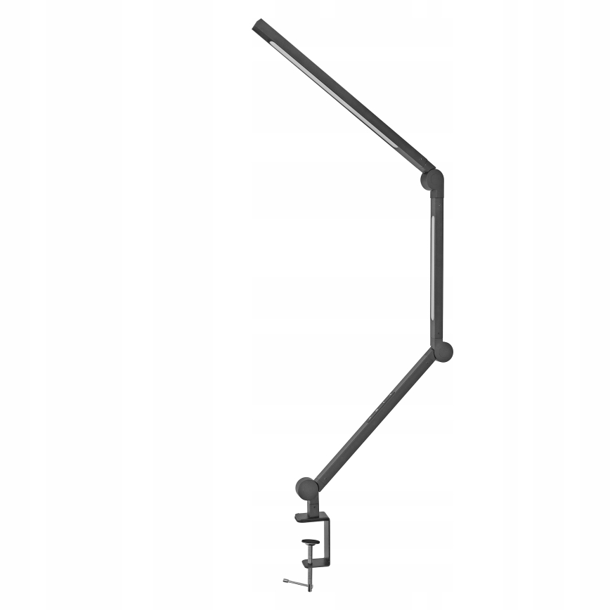 LED stolna lampa s prigušivanjem, dodirna, fleksibilna, s kopčom LED/12W/230V 3000/4000/6000K crna