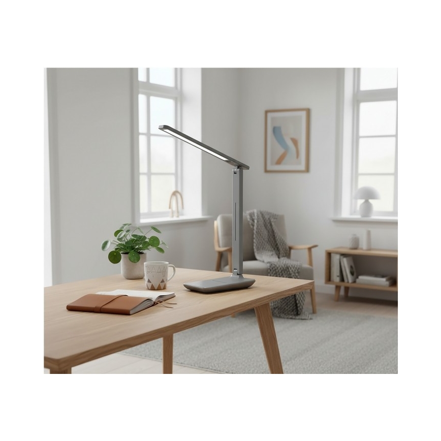 LED stolna lampa s prigušivanjem NOBLITE N LED/7W/230V 3000/4000/6500K siva