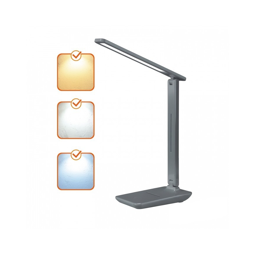 LED stolna lampa s prigušivanjem NOBLITE N LED/7W/230V 3000/4000/6500K siva
