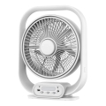 LED stolna lampa s ventilatorom LED/2W/230V bijela