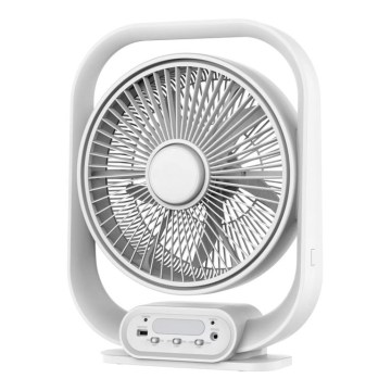 LED stolna lampa s ventilatorom LED/2W/230V bijela