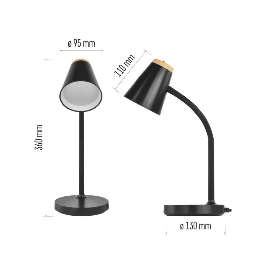 LED stolna lampa TARA LED/4,5W/230V 4000K crna