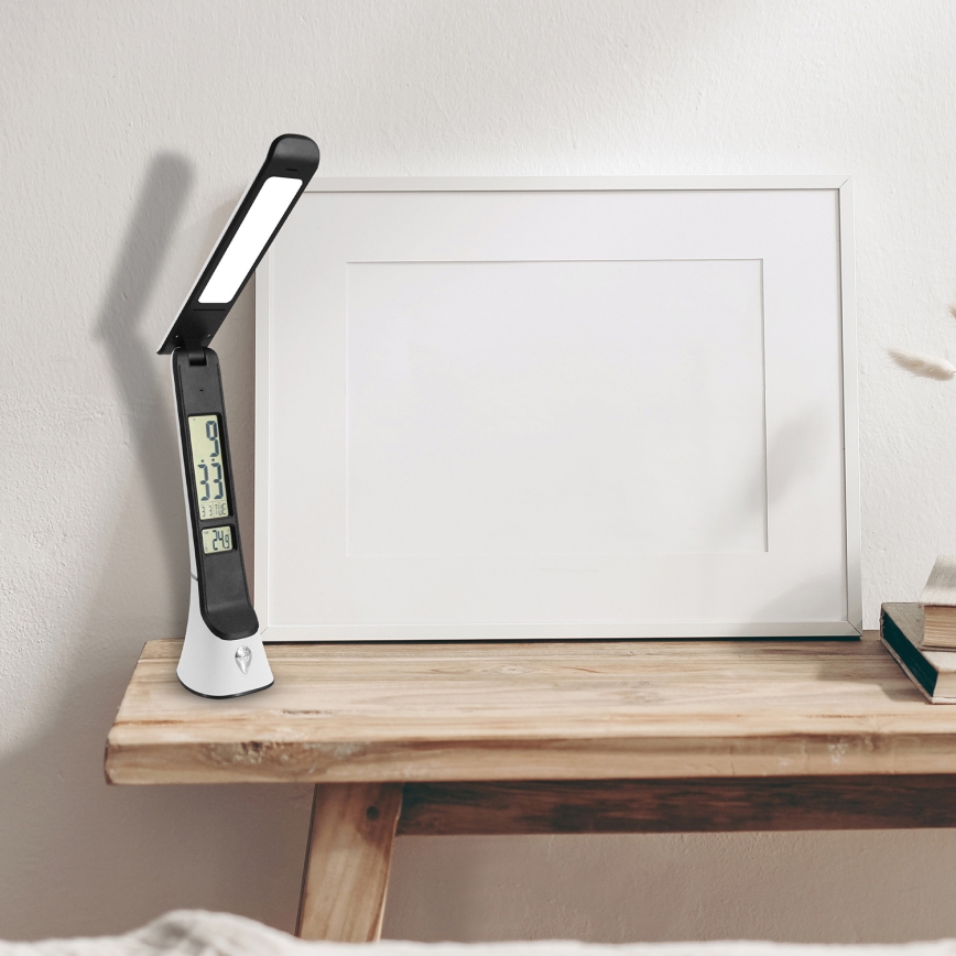 LED Stolna lampa TORI LED/5W/5V bijela/crna