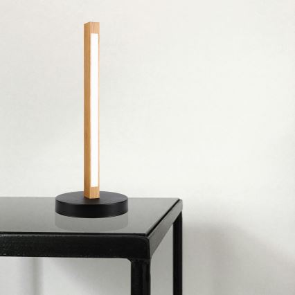 LED Stolna lampa VERDE LED/10W/230V 3000K hrast/crna