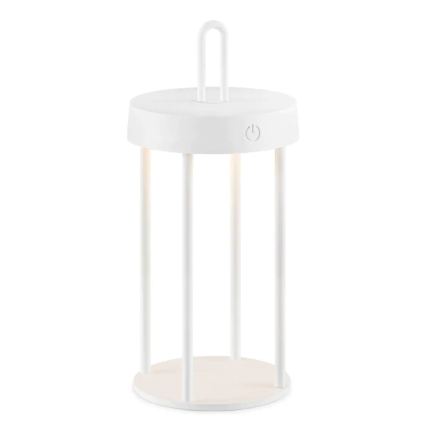 LED vanjska punjiva dodirna stolna lampa s mogućnošću podešavanja svjetline GENTLE LED/1,5W/3,7V 3000 mAh IP44 bijela