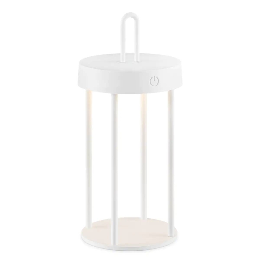 LED vanjska punjiva dodirna stolna lampa s mogućnošću podešavanja svjetline GENTLE LED/1,5W/3,7V 3000 mAh IP44 bijela