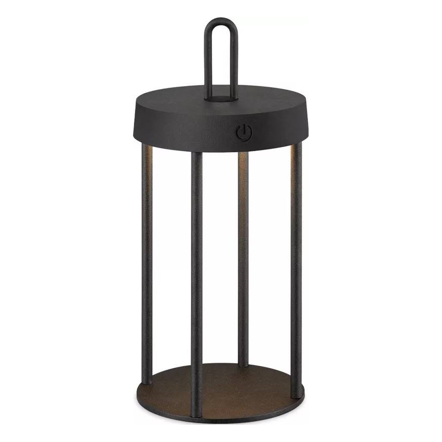 LED stolna lampa s mogućnošću prigušivanja, za vanjsku upotrebu, punjiva, s dodirnim upravljanjem GENTLE LED/1,5W/3,7V 3000 mAh IP44 crna