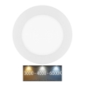 LED Stropna kupaonska svjetiljka LADA LED/6W/230V 3000/4000/6000K promjer 12 cm IP44 bijela