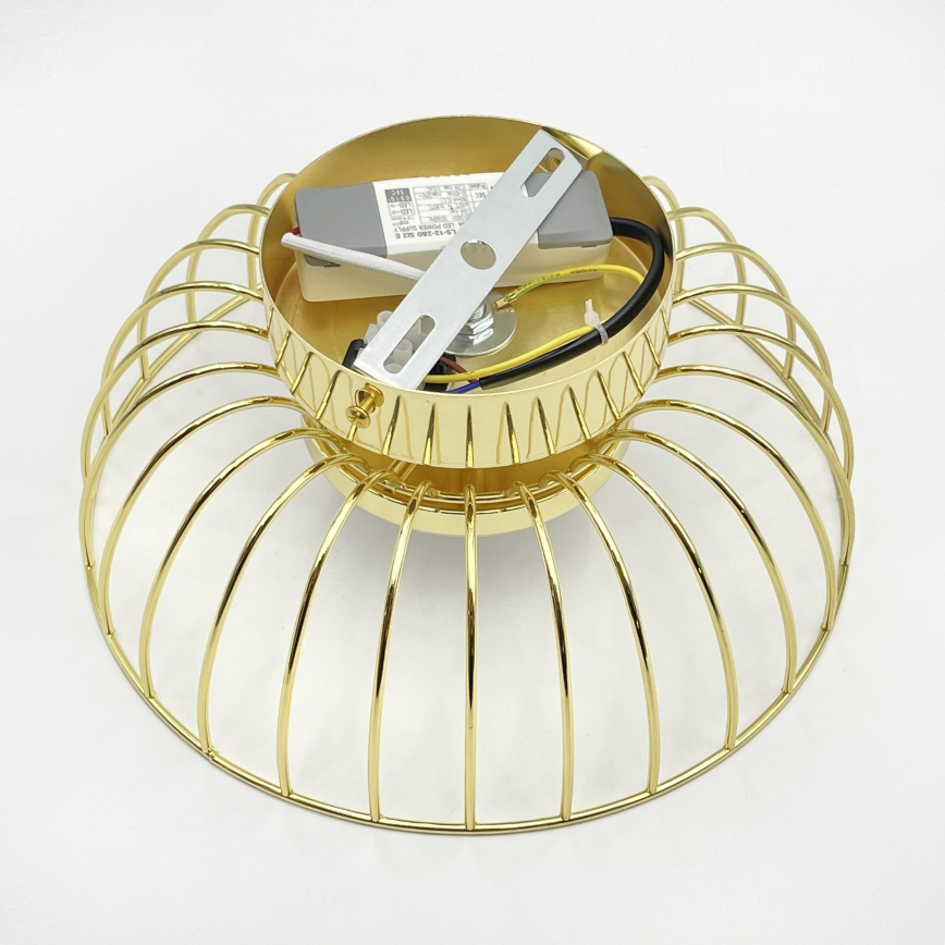 LED stropna lampa BETSY LED/12W/230V promjer 25 cm zlatna