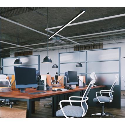 LED stropna nadometna/viseća svjetiljka KOLINE LED/40W/230V 3000/4000/6500K 120 cm crna