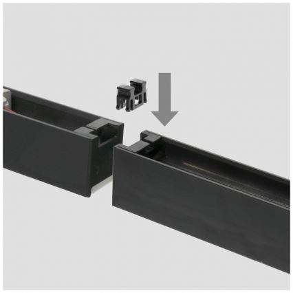 LED stropna nadometna/viseća svjetiljka KOLINE LED/40W/230V 3000/4000/6500K 120 cm crna