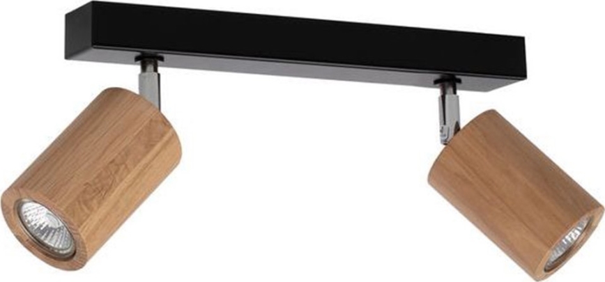 LED Stropna reflektorska svjetiljka MATTI 2xGU10/5W/230V hrast
